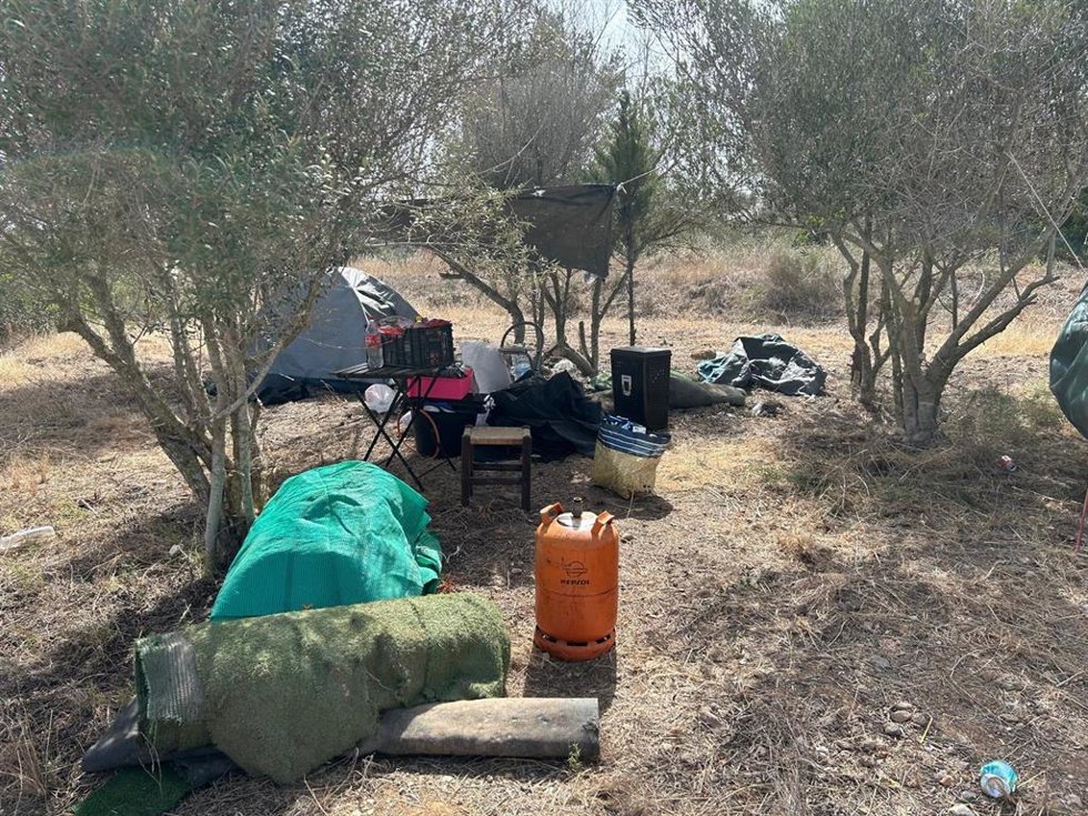 Asentamiento ilegal en Ibiza