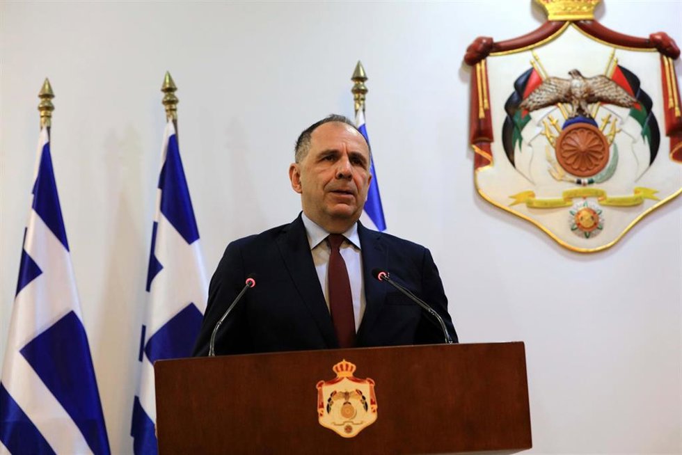 Archivo - El ministro de Exteriores griego, George Gerapetritis