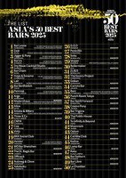 Bar Leone in Hong Kong is crowned The Best Bar in Asia, sponsored by Perrier, for the second consecutive year, at the live awards ceremony for Asia’s 50 Best Bars 2025 in Macau.