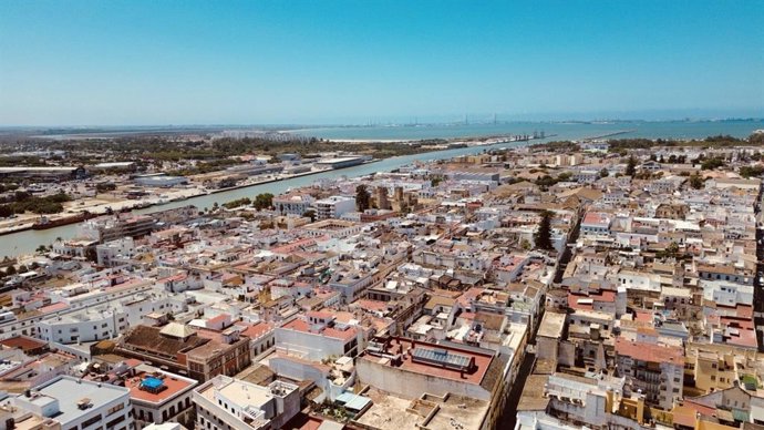 Vista aérea de El Puerto de Santa María.