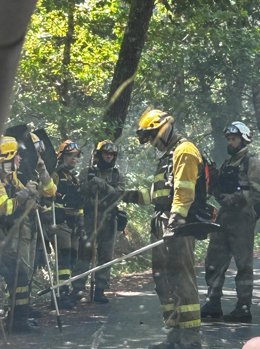 Incendio en Ames, parroquia de Covas