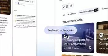 Google agrega una función de cuadernos destacados en NotebookLM para consultar temas específicos