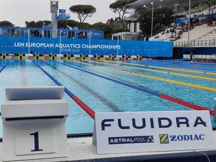 Archivo - Una piscina de Fluidra