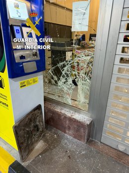 Daños en uno de los establecimientos de Onda (Castellón)