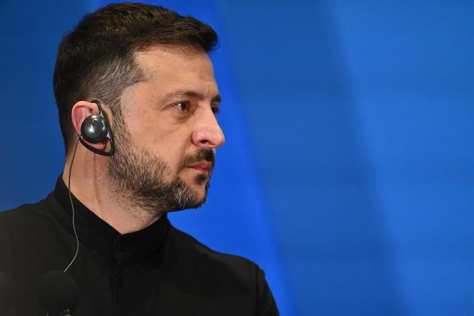 El presidente de Ucrania, Volodimir Zelenski, durante su participación en la Conferencia para la Recuperación de Ucrania, celebrada el 10 de julio de 2025 en la capital de Roma, Italia (archivo)