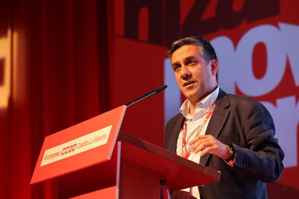 Archivo - El recién elegido secretario regional de CCOO Castilla-La Mancha, Javier Ortega.