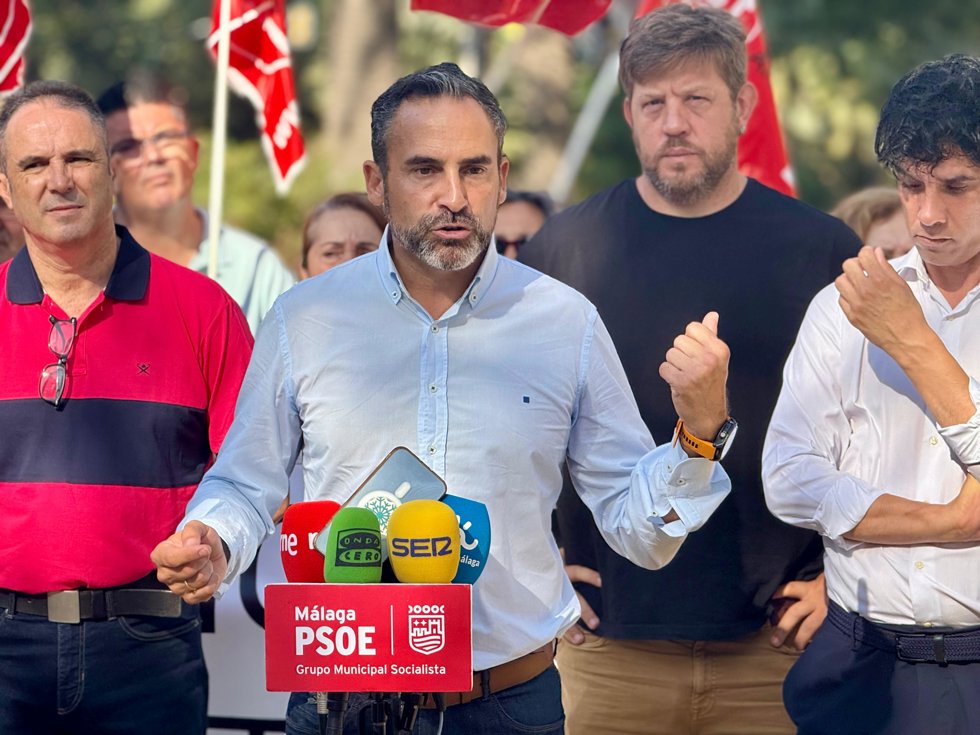 El portavoz socialista en el Ayuntamiento de Málaga, Daniel Pérez. 