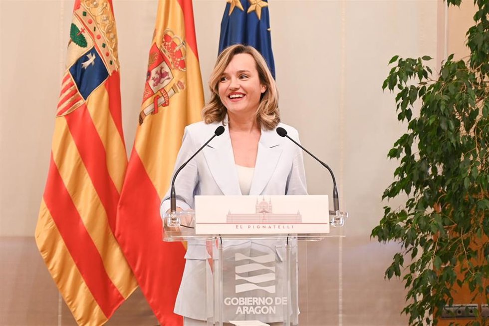 La secretaria general del PSOE Aragón, Pilar Alegría.