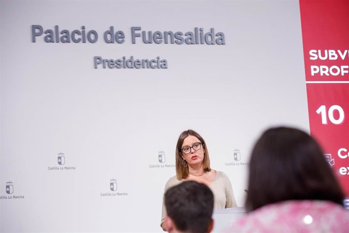 La consejera Portavoz del Gobierno de Castilla-La Mancha, Esther Padilla.