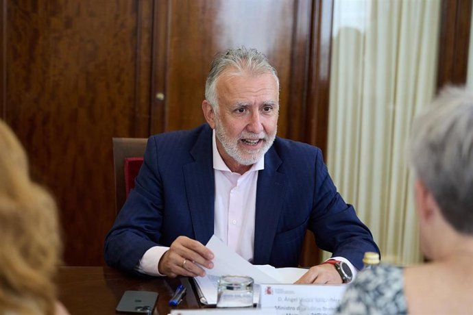 El ministro de Política Territorial y Memoria Democrática, Ángel Víctor Torres, durante una reunión en la sede del Ministerio, a 16 de julio de 2025, en Madrid (España).