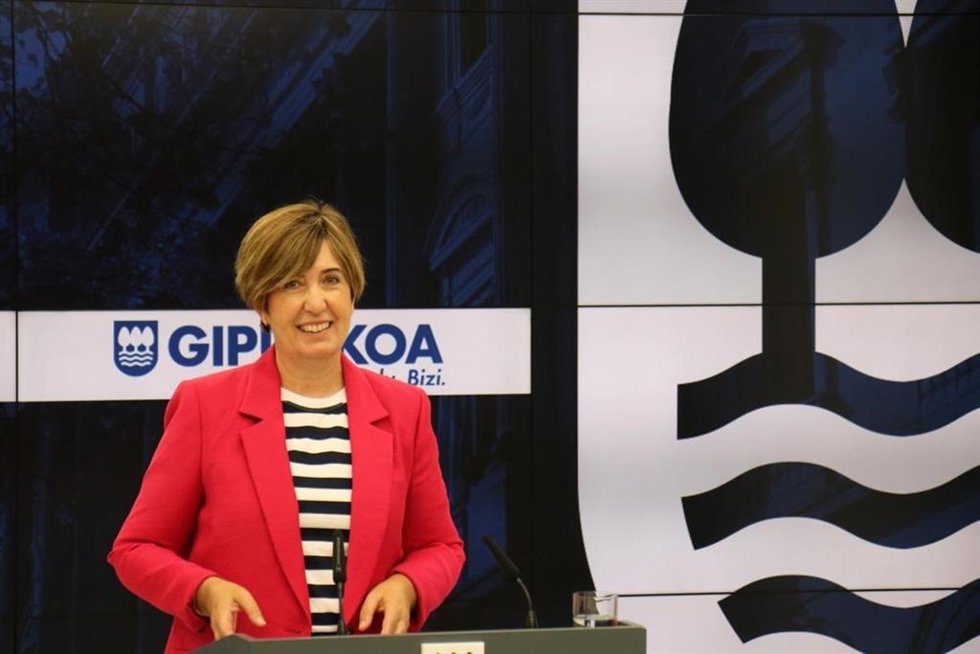 La portavoz de la Diputación Foral de Gipuzkoa, Irune Berasaluze