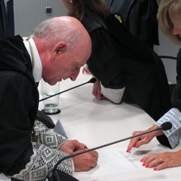 El magistrado Vicente Rouco toma posesión como nuevo magistrado de la Sala de Apelaciones En un acto celebrado ante la Sala de Gobierno de la Audiencia Nacional