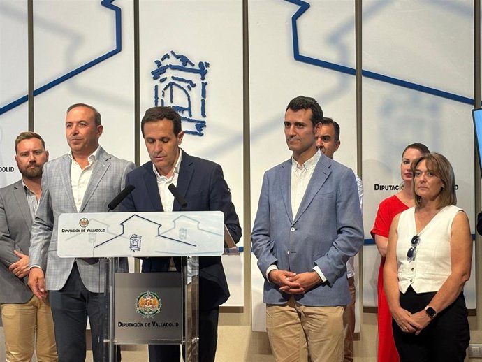 El presidente de la Diputación, Conrado Íscar, en el balance de los dos años de mandato