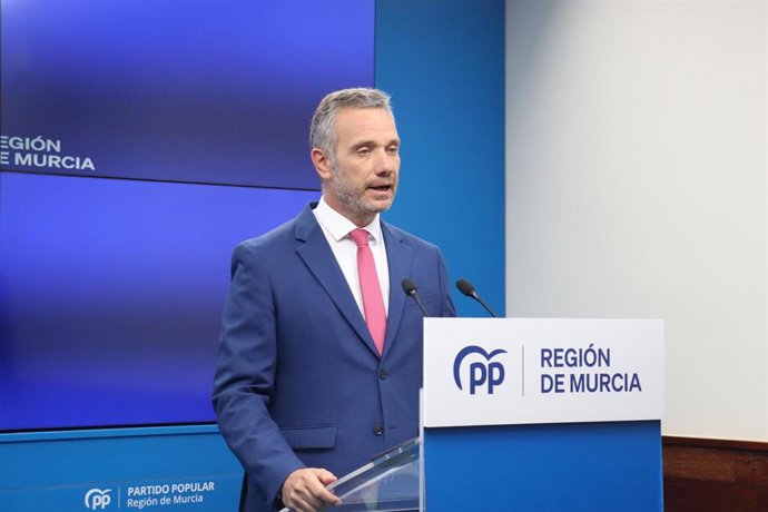El vicesecretario de Organización, Comunicación y Electoral del PP de la Región de Murcia, Joaquín Segado