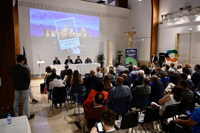 Archivo - El consejero de Universidad, Investigación e Innovación, José Carlos Gómez Villamandos, durante la inauguración del II Encuentro Regional de Clústeres. A 10 de junio de 2025, en Alcalá la Real, Jaén. (Foto de archivo).