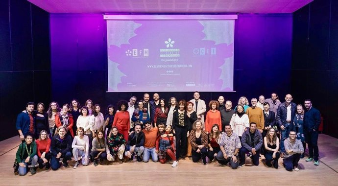 Participantes en la Residencia de Cine de Extremadura
