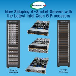 Now Shipping 4 - Socket Servers with the Latest Intel Xeon 6 Processors