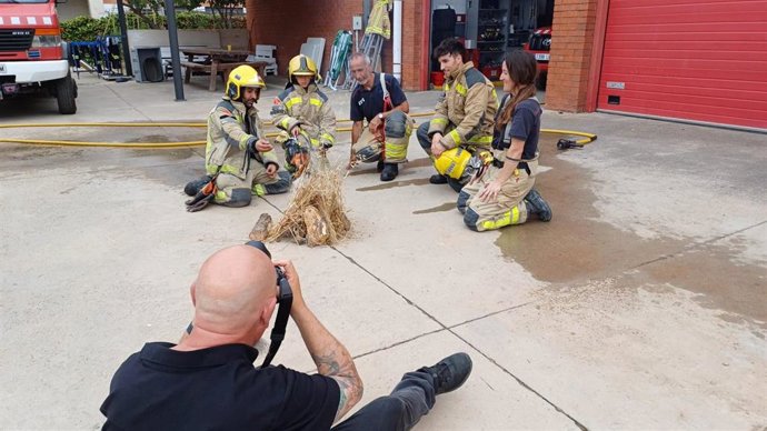 Una de las sesiones fotográficas para el calendario