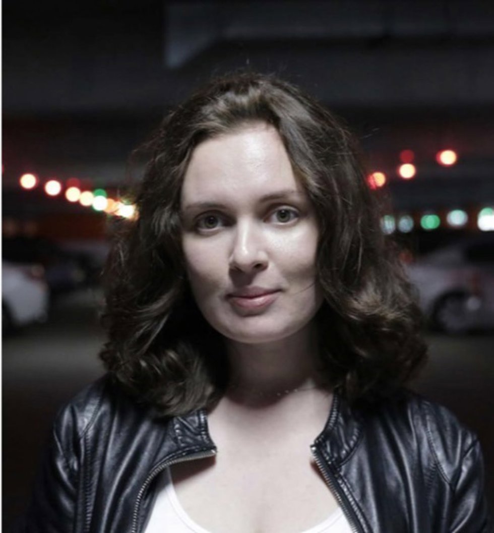 La periodista y poeta bielorrusa Katsiariana Andréieva