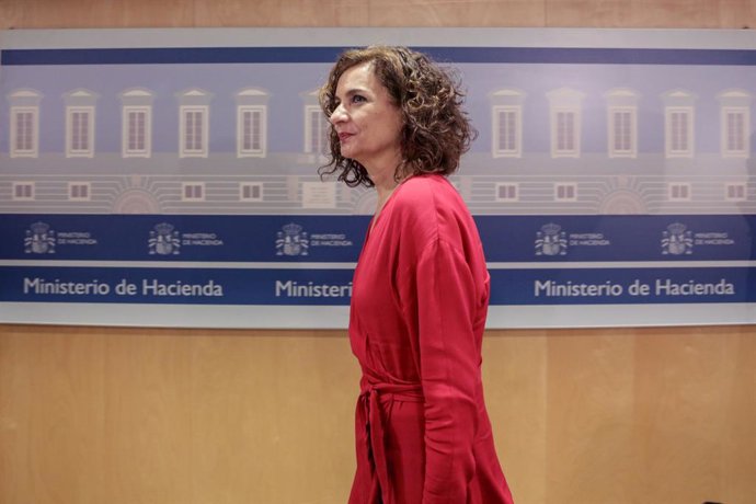Archivo - Arxiu - La ministra d'Hisenda, María Jesús Montero, després de presidir el Consell de Política Fiscal i Financera (CPFF) al Ministeri d'Hisenda, a Madrid (Espanya) a 7 de febrer del 2020.