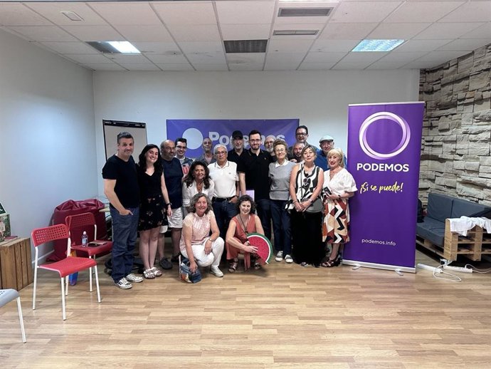Miembros de Podemos Castilla y León tras el Consejo Ciudadano Autonómico