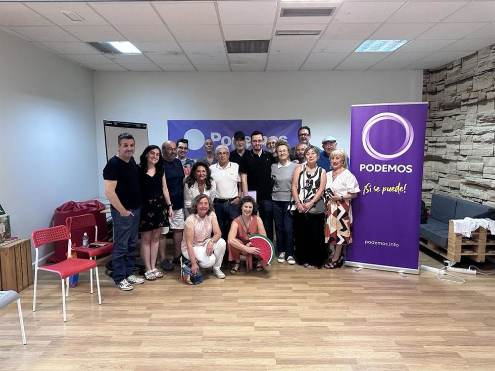 Miembros de Podemos Castilla y León tras el Consejo Ciudadano Autonómico