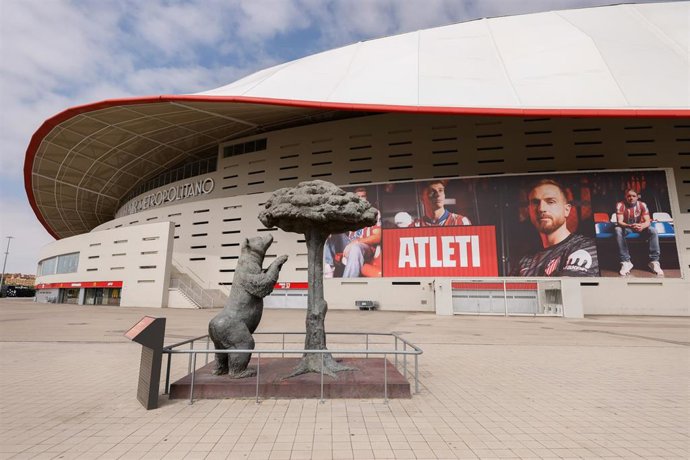 Vista general del estadio Riyadh Air Metropolitano del Atlético de Madrid.