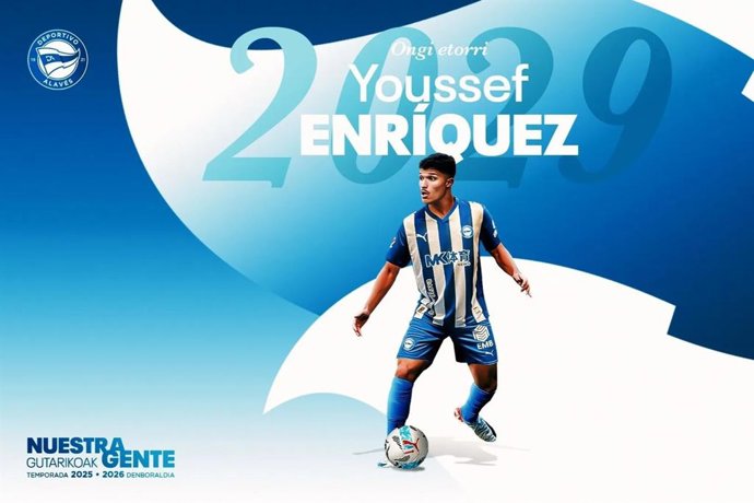 Youssef Enríquez refuerza al Deportivo Alavés para las cuatro próximas temporadas.