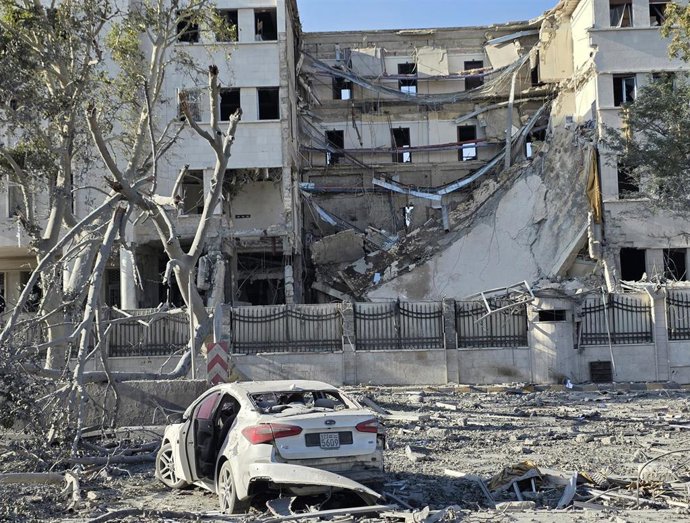 Ataque del Ejército de Israel contra el complejo del Ministerio de Defensa en la capital de Siria, Damasco