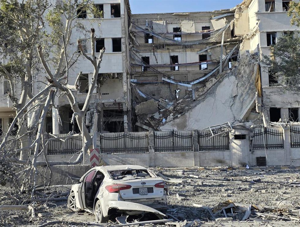 Ataque del Ejército de Israel contra el complejo del Ministerio de Defensa en la capital de Siria, Damasco