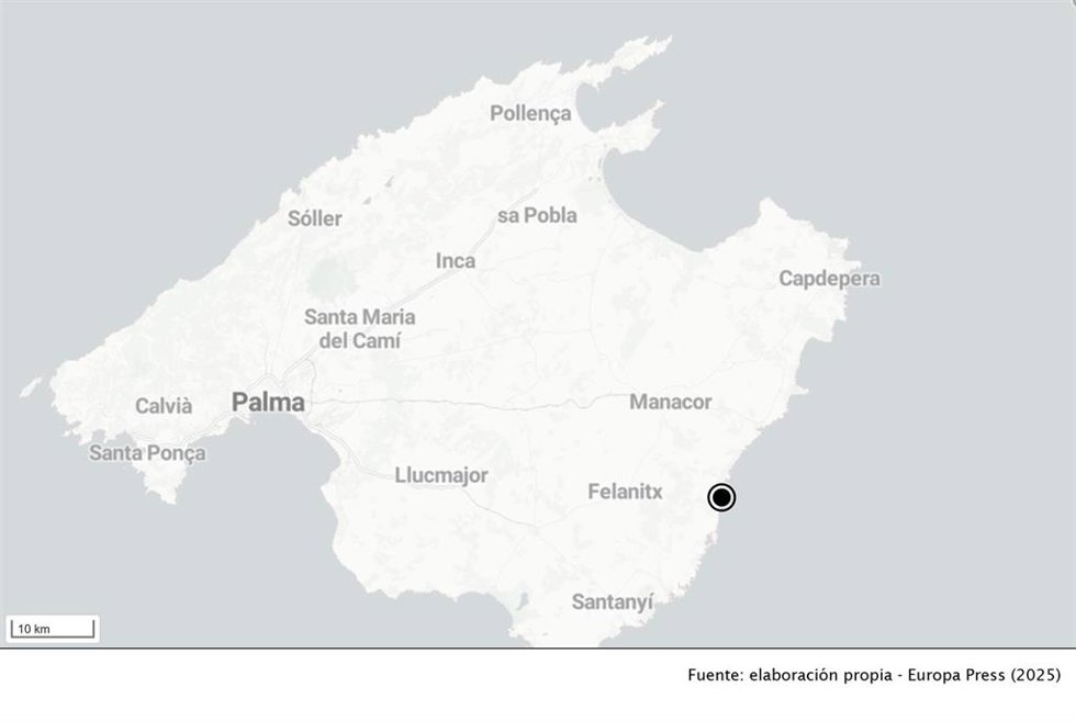 Mapa de Cala Antena