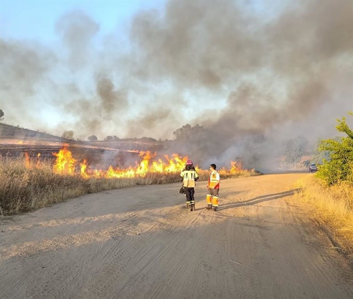 Incendio declarado en las últimas horas en Extremadura