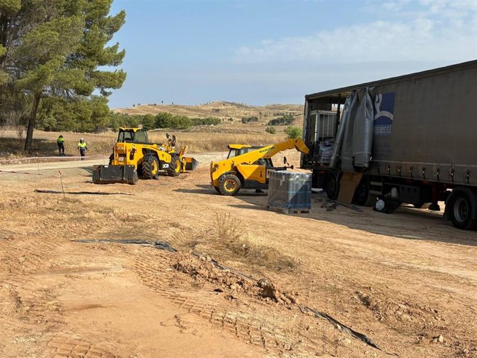 Construcción del parque fotovoltaico Dulcenoa.