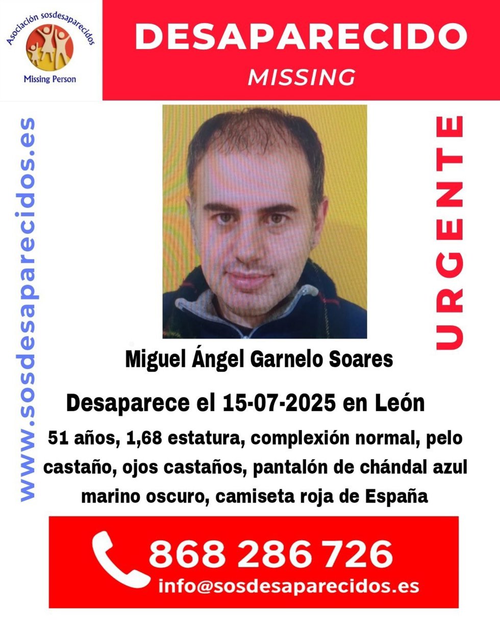 Imagen de la persona desaparecida en León.