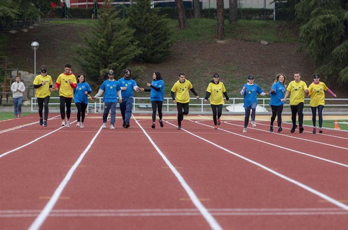 Archivo - Participantes durante el evento deportivo ‘Unidos por la Discapacidad’, en el Centro de Alto Rendimiento del Consejo Superior de Deportes, a 2 de diciembre de 2024, en Madrid (España). El evento ha sido organizado por la Oficina del Parlamento E