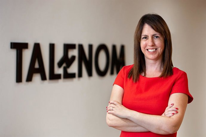 Archivo - La consellera delegada de Talenom a Espanya, Lourdes Santisteban