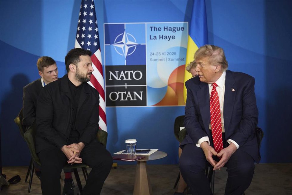 Volodimir Zelenski y Donald Trump.