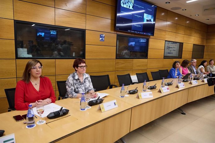 Candelaria Delgado y Sandra Rodríguez Conferencia Sectorial Infancia