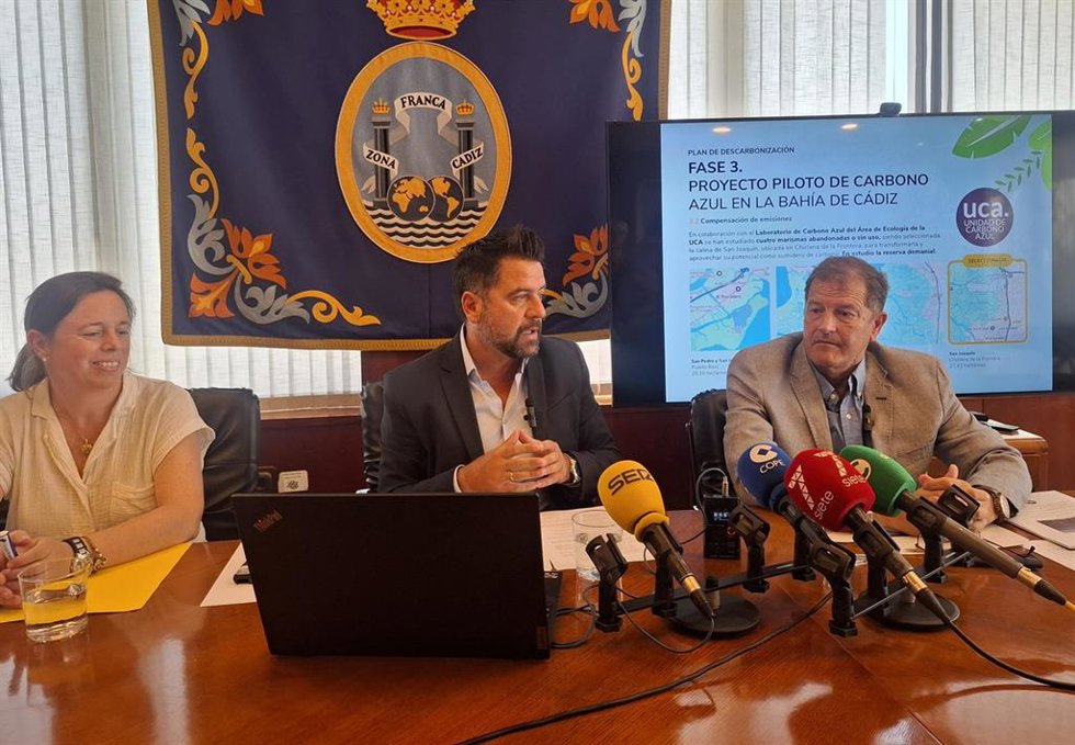 Fran González presentando los resultados del estudio de su huella de carbono.