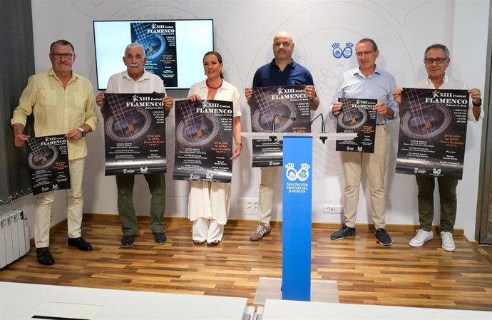 Presentación en la Diputación Provinical de Huelva de la XIII edición del Festival Flamenco de Zalamea la Real.