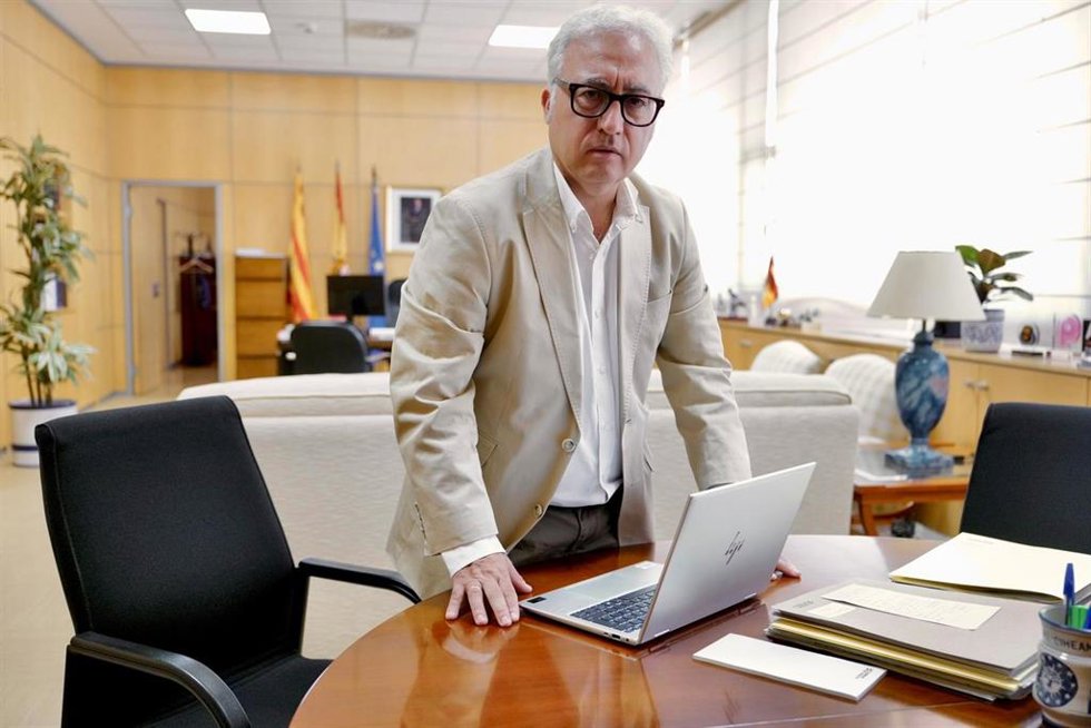 El consejero de Agricultura, Ganadería y Alimentación del Gobierno de Aragón, Javier Rincón.