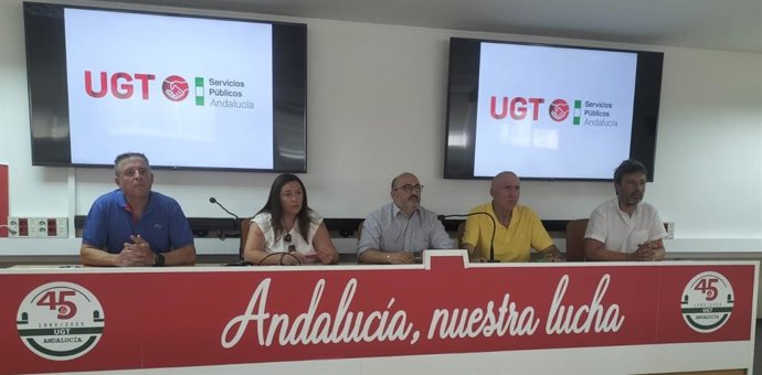Rueda de Prensa de UGT-A Servicios Públicos.