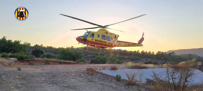 Imagen del rescate realizado por efectivos del Consorcio Provincial de Bomberos de Valencia en Chuilla.