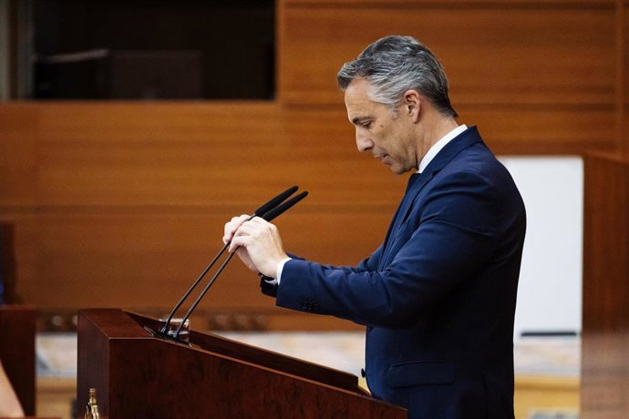 Archivo - El consejero de Medio Ambiente, Agricultura e Interior de la Comunidad de Madrid, Carlos Novillo