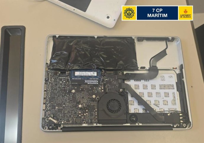 Batería donde transportaba cocaína un hombre detenido en València