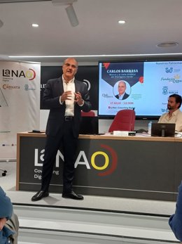 El vicepresidente ejecutivo de Energías Comerciales y Limpias de Moeve, Carlos Barrasa, en el Club Cámara.