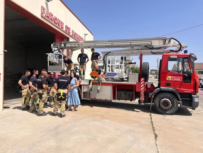La DPH pone en marcha una nueva escuela de formación de bomberos en el antiguo parque de Almudévar.