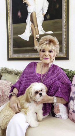 Connie Francis en una imagen de su amigo Ron Roberts.