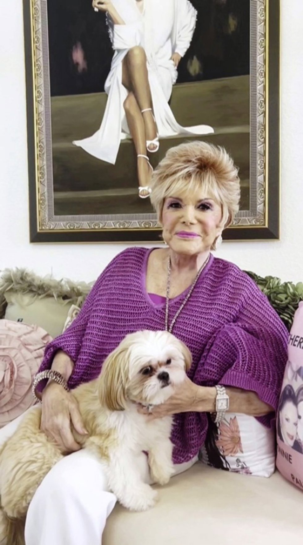 Connie Francis en una imagen de su amigo Ron Roberts.