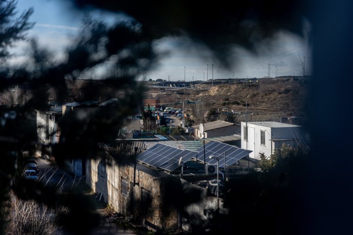 Sector V de la Cañada Real, a 11 de enero de 2025, en Madrid (España). 